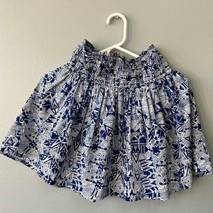 Geometric design short skirt, size S